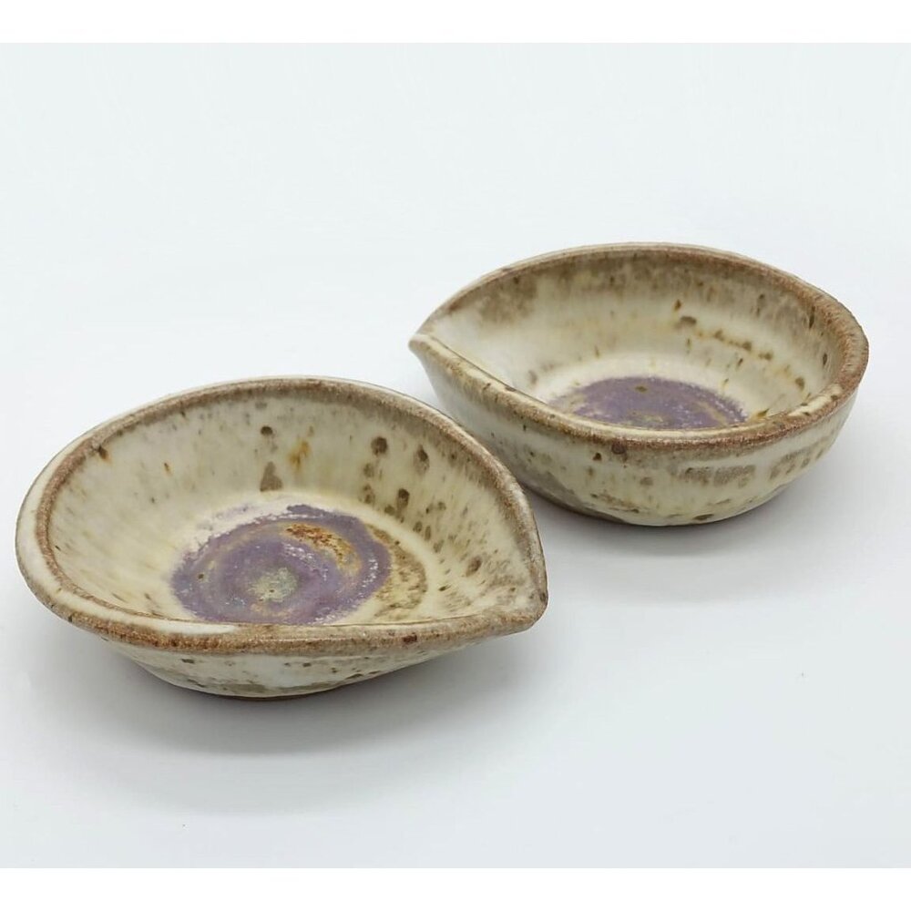 2 Stoneware Spoon Rests by Carmel Ceramica Portugal